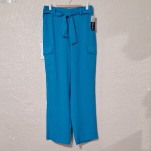 Women's Blue High-Waisted Pants